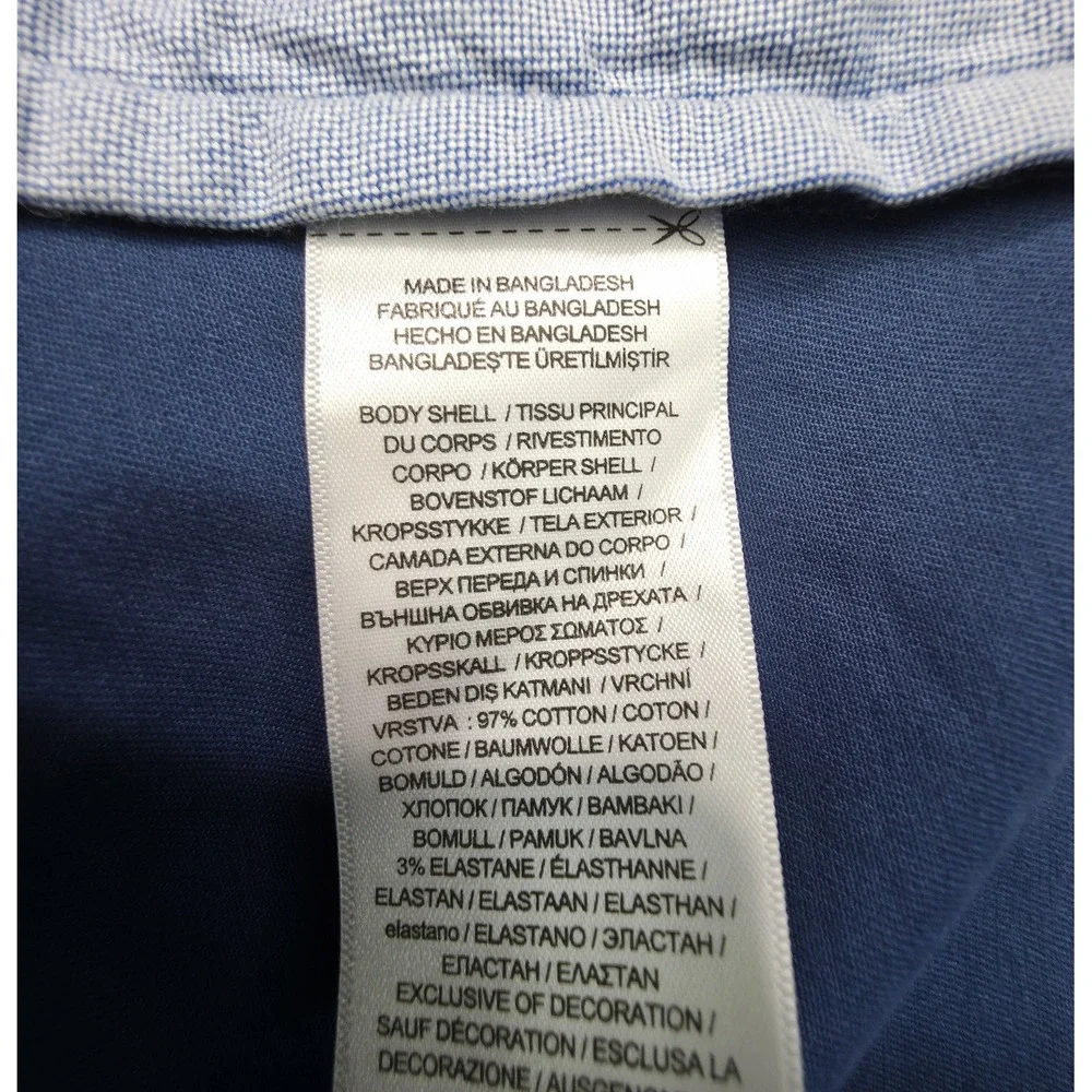 New Polo‎ Ralph Lauren Shorts Mens 42 Blue Stretch Cotton Twill Flat Front